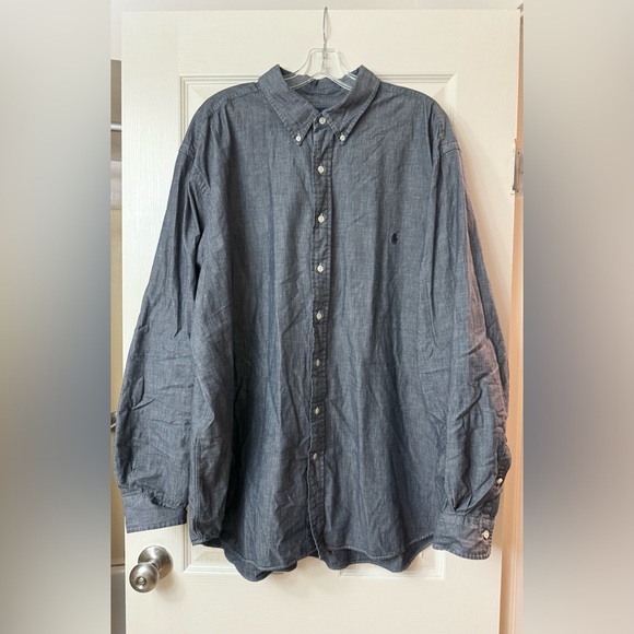 Ralph Lauren Other - Ralph Lauren Black Chambray Button Down Shirt Men’s 3XB